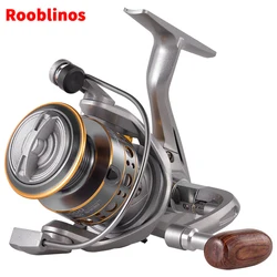 Serie LD 1000 ~ 7000, relación de engranaje 5,2: 1, arrastre máximo de 26LB, carrete de Metal CNC, carrete de pesca giratorio, para agua dulce y salada