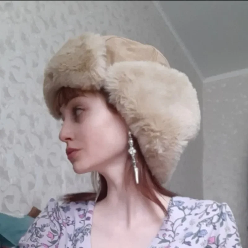 Gorro Ushanka Invierno – Estilo Piloto Ruso Cálido para Mujer y Hombre - imagen 2