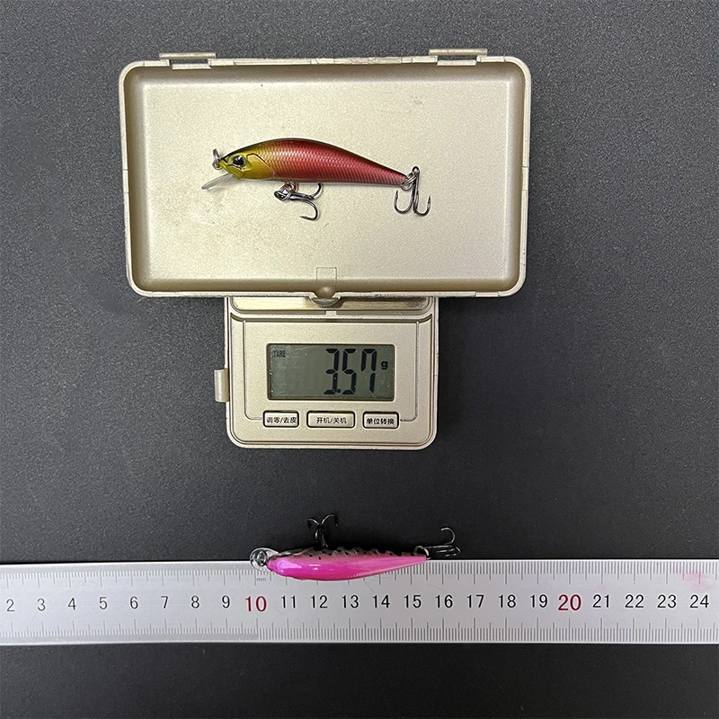 Mini señuelo de pececillo que se hunde, cebos duros artificiales de agua dulce, trucha, lubina, Wobbler, Jerkbait, Swimbait, equipo de Pesca, 50mm, 3,5g - imagen 5
