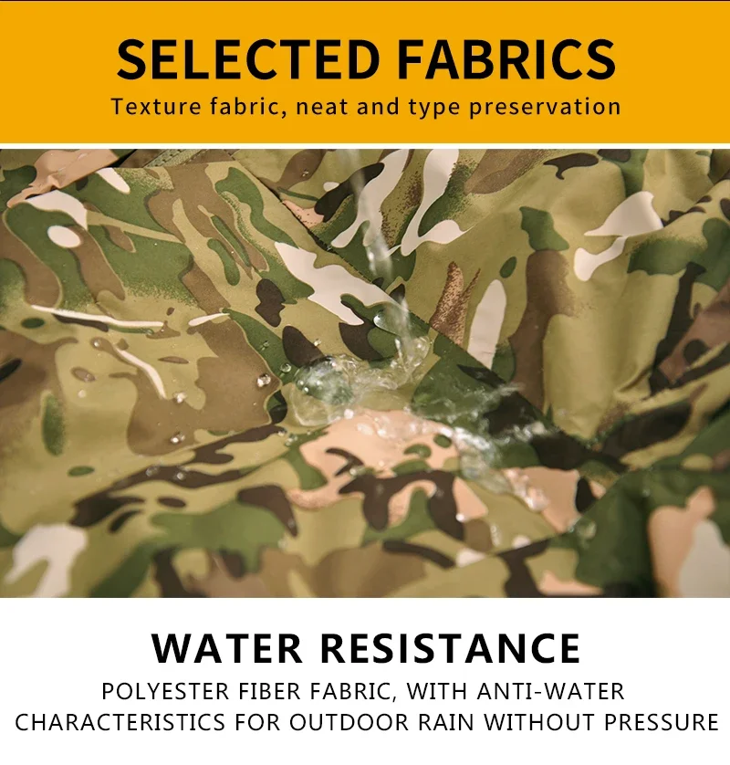 HAN WILD chaquetas tácticas de senderismo para hombre, cazadora cálida de invierno para exteriores, chaqueta informal, abrigos Parka de plumón de pato de camuflaje - imagen 3