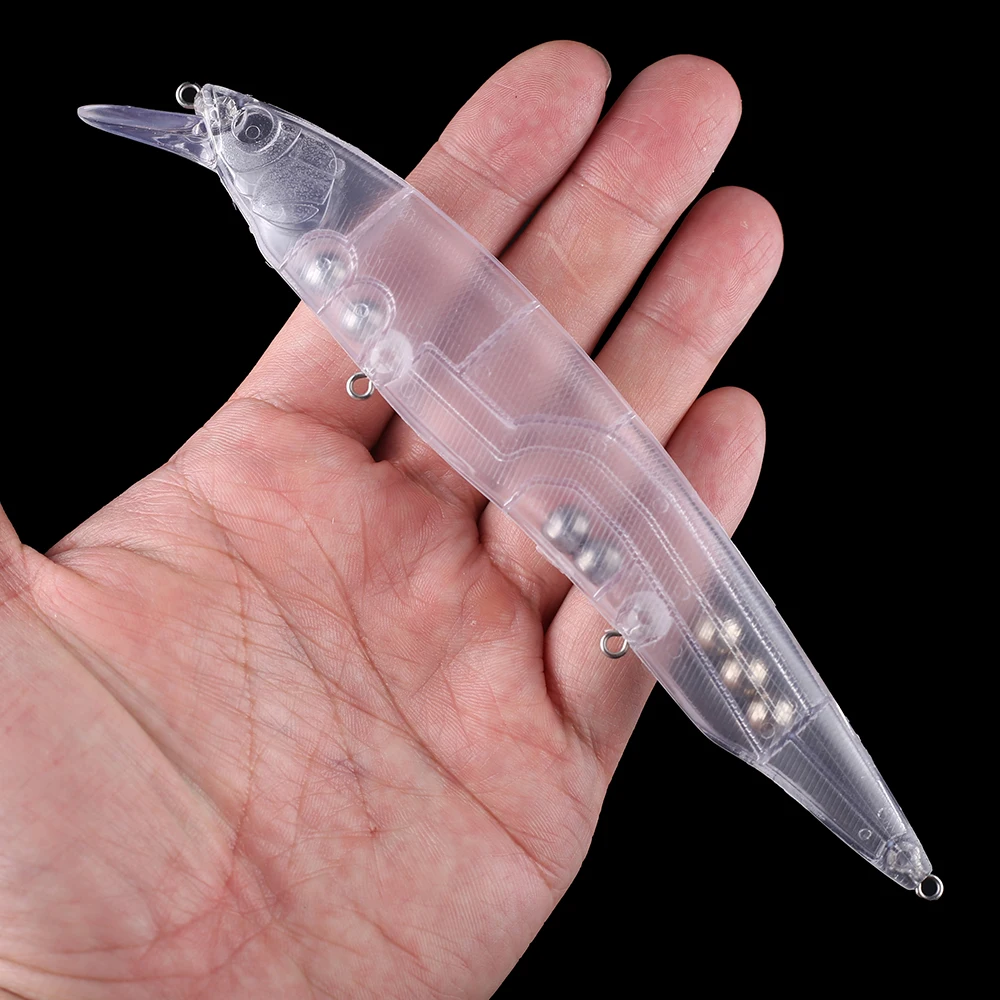 Chan'sHuang-señuelo de pesca Artificial, cebo en blanco sin pintar de 10 piezas, Rattte fuerte, 170mm, 27,3g, pistón de piscardo largo fundido en el interior, bricolaje - imagen 5