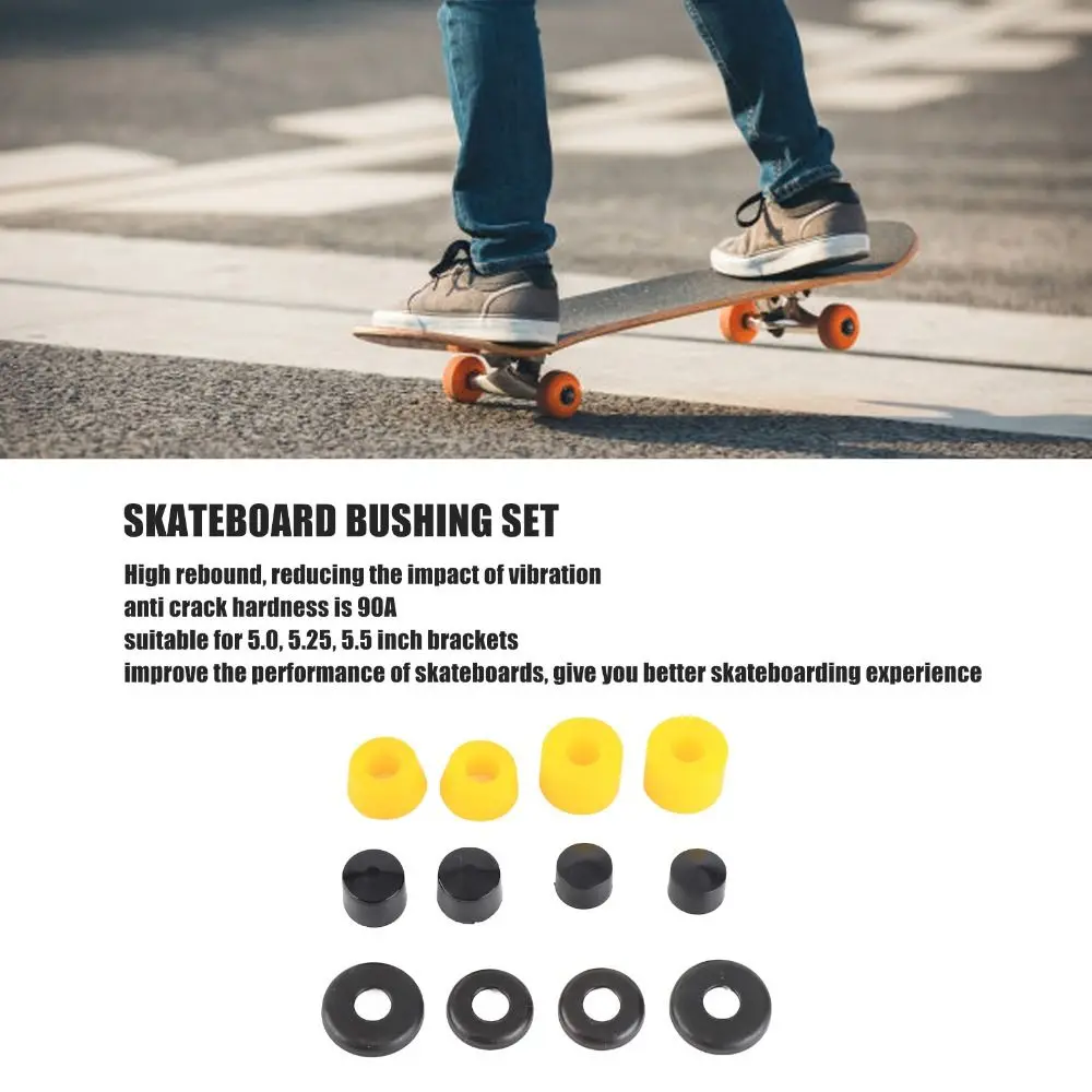 Durable 90A Kit de choque para monopatín PU Bujes de amortiguación ligeros Juego de bujes para monopatín Tabla de peces - imagen 3