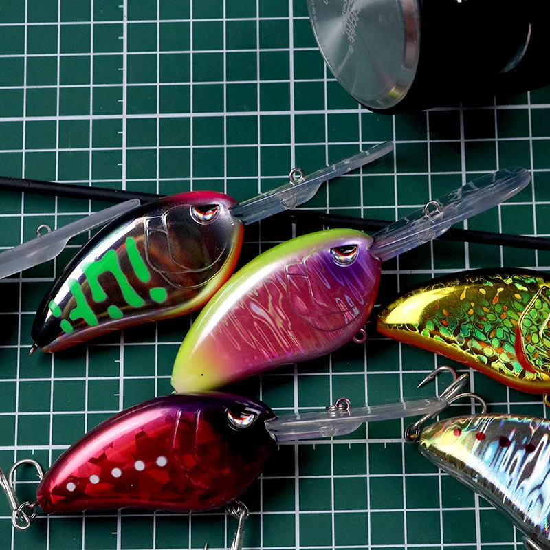 Señuelo de pesca Crankbait leurre, 7cm, 28g, Lucio, pesca de carpa, cebo duro Artificial, Wobbler, aparejos de pesca Crankbait, profundidad de 3m