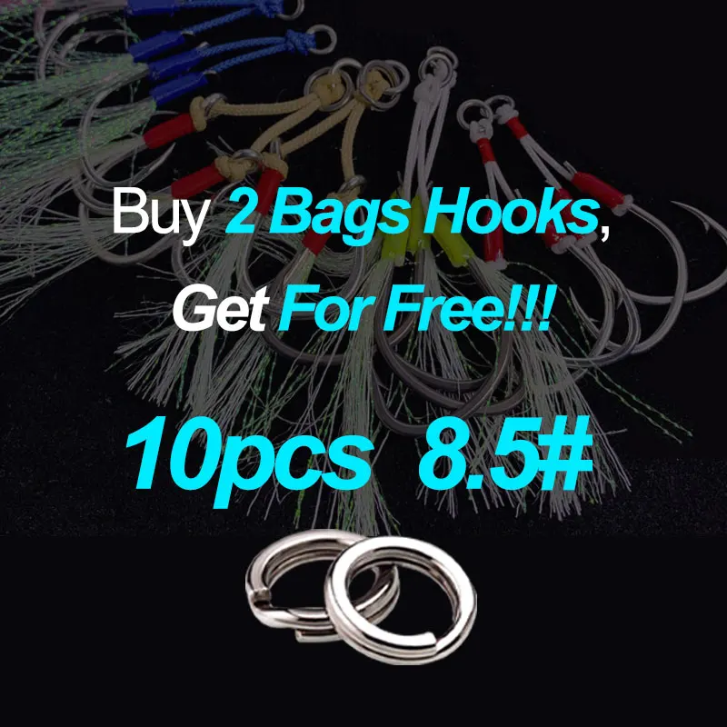 OBSESSION-anzuelo con púas para pescar, anzuelo de línea de PE, anzuelo con pluma de hilo Sabiki, accesorios de Pesca de carpa - imagen 2