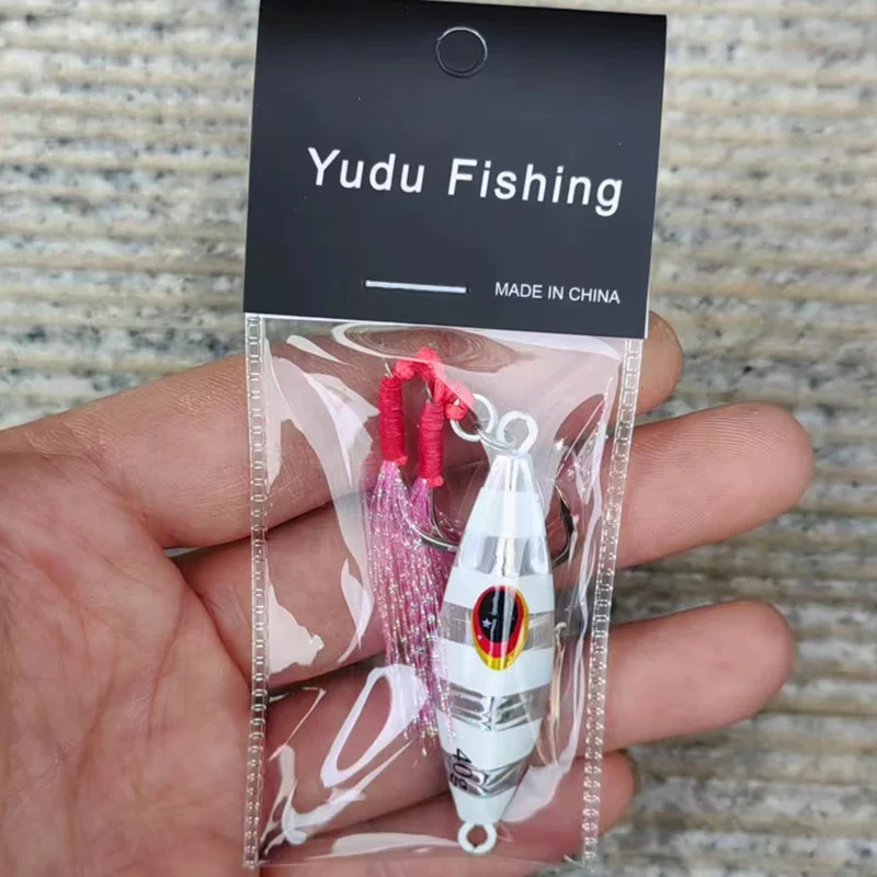 Japón 60g 80g 100g 120g 150g cuchillo con estampado 3D señuelo de jigging plantilla lenta lubina caballa atún barco de pesca señuelo de pesca - imagen 3