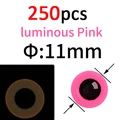 250pcs pink 11mm