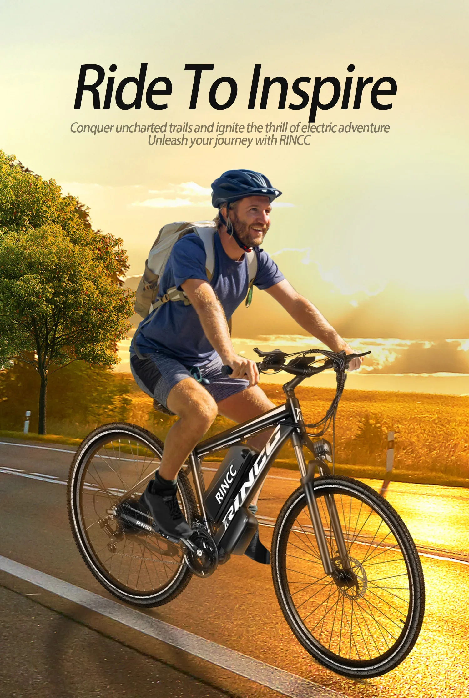 Bicicleta eléctrica Rincc RN50 vista lateral