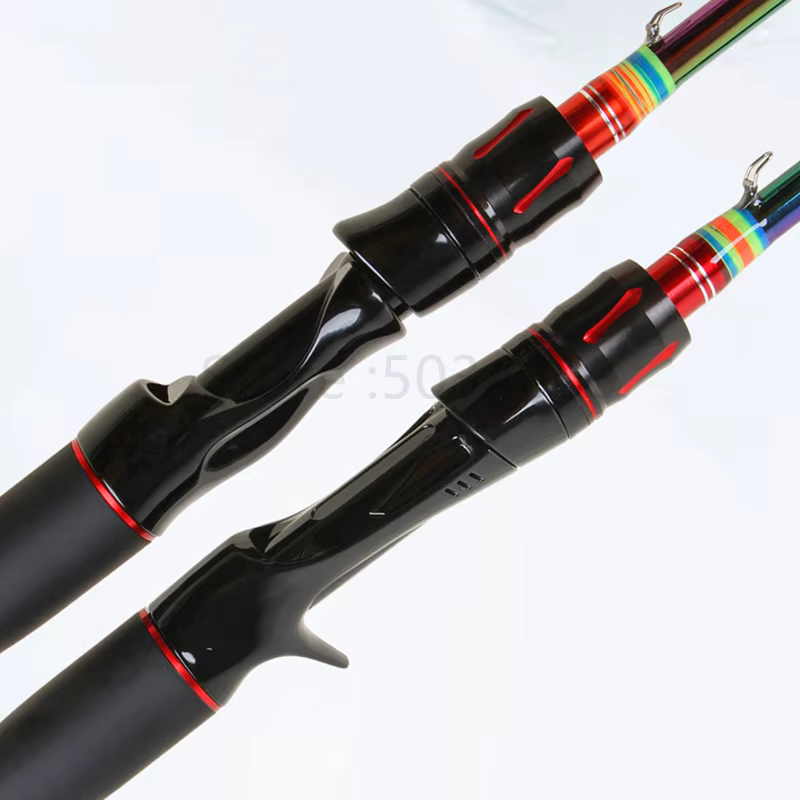 Caña de pescar de fundición giratoria M MH, fibra de carbono, acción rápida, 2 puntas, peso del señuelo 5-25g 10-30g 1,8 m - imagen 5