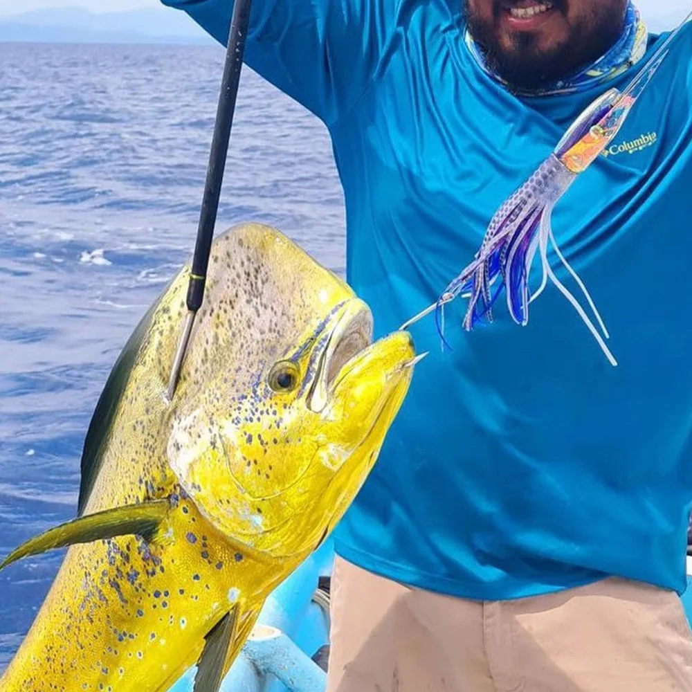 Señuelos Marlin de 65G/100G, cebo de pesca de pulpo, pez espada, barco, agua salada, curricán, Mahi Wahoo, juego grande, 1 unidad - imagen 4