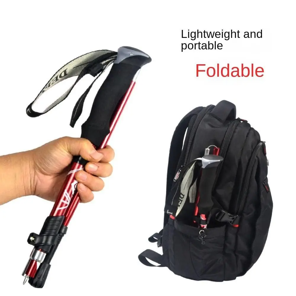 Stick de senderismo ligero y portátil para convenientes aventuras al aire libre