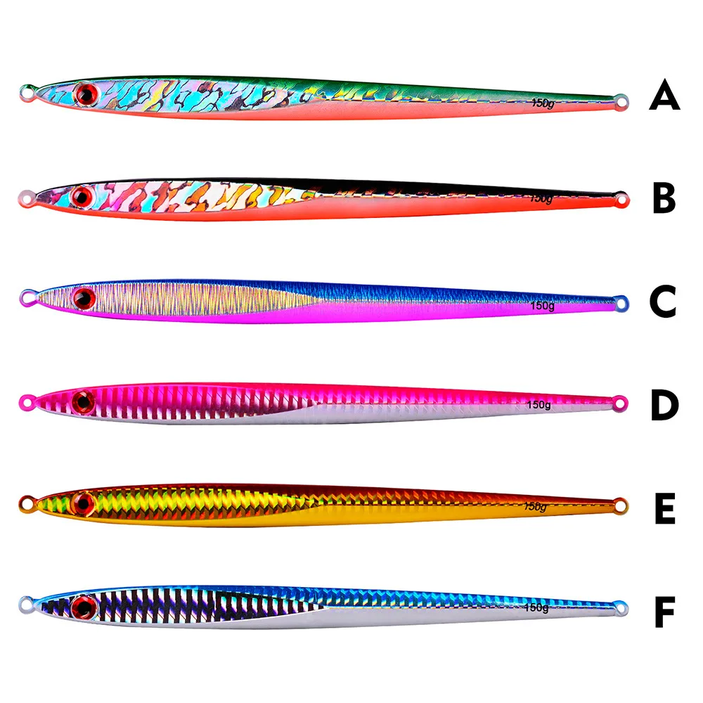 Señuelo de pesca con plantilla de Metal largo de hundimiento rápido, cuchara de Jigging de fundición lenta, 200mm, 150G, 400G, cebo de Metal Artificial, aparejos de mar - imagen 2