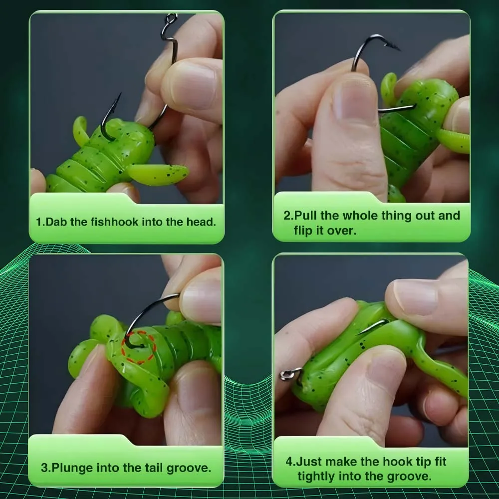 ZUKIBO 5 uds cebo de ranas suaves señuelo de pesca TPE Señuelos de Pesca artificiales Swimbait Topwater señuelo flotante cebos para pesca al aire libre - imagen 5