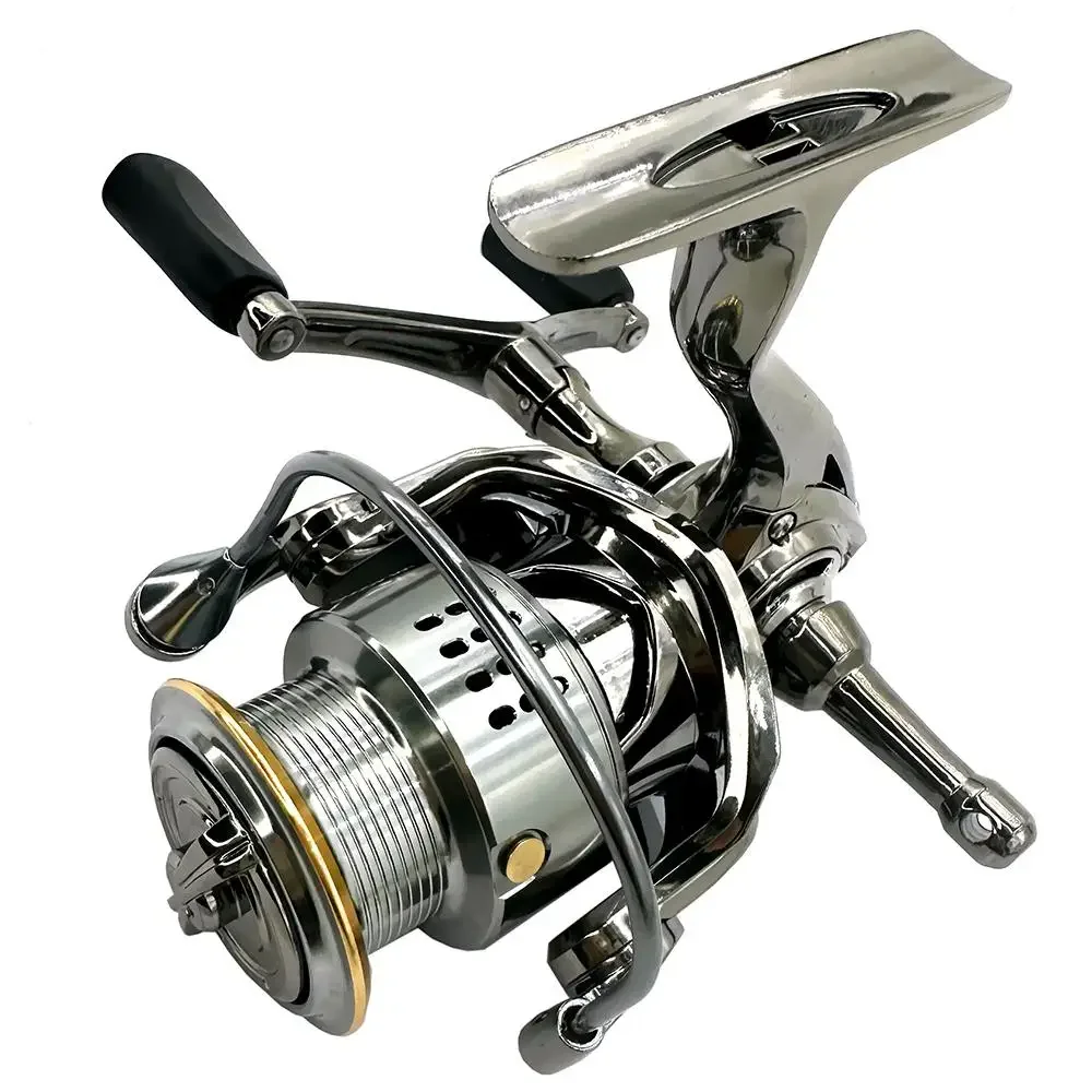 Carrete giratorio de pesca con señuelo, relación de engranaje: 5,2: 1, 8kg de arrastre máximo, doble brazo oscilante, mejor equilibrio para herramientas de pesca de agua dulce y mar - imagen 3