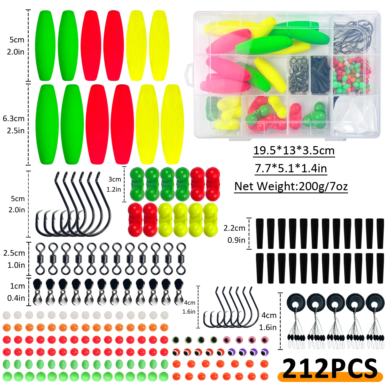 FREE FISHER Kit de flotadores con emerillones y anzuelos - imagen 5