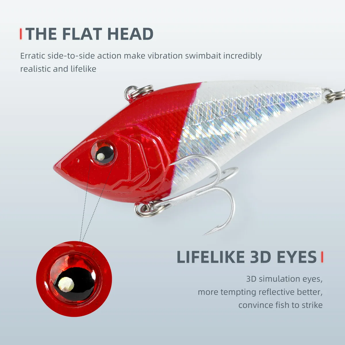 Noeby-señuelo de pesca Crankbait sin labios, 70mm, 17,3g, sonajero, vibración que se hunde, cebo duro Artificial para perca, señuelos de pesca dorados - imagen 4