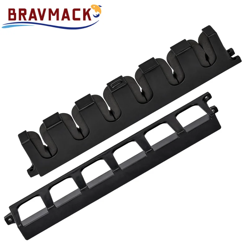 Estante de exhibición para caña de pescar, capacidad de 6 varillas, soporte para caña Vertical/Horizontal, soporte de pared para colección de caña de pescar