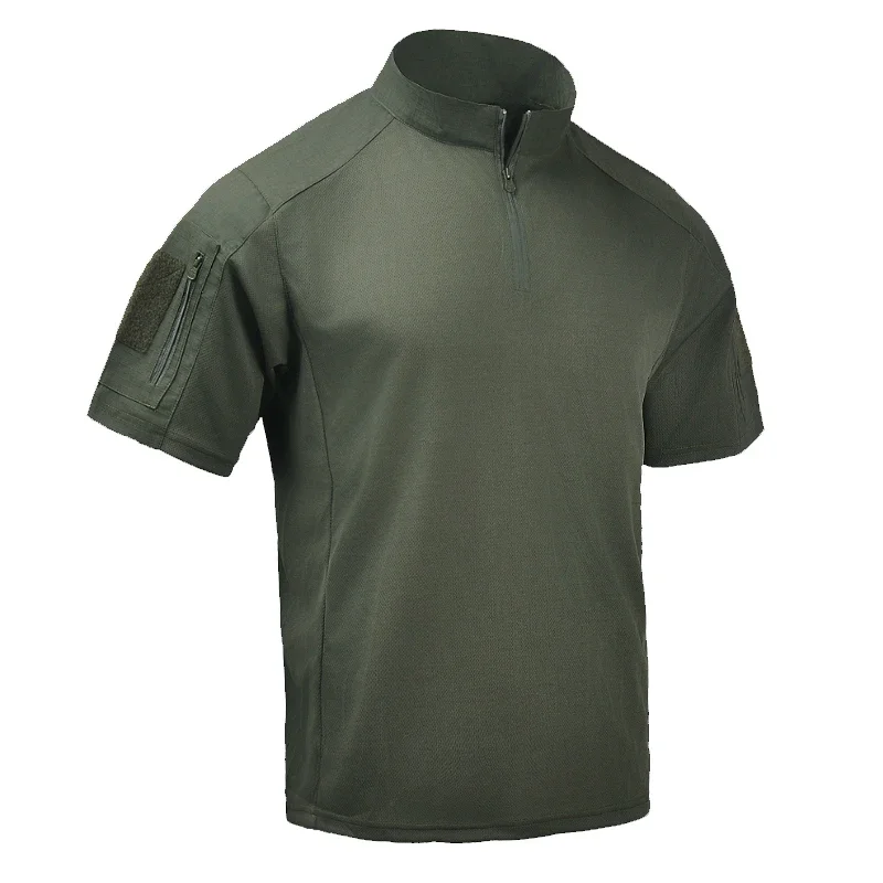 Camisetas informales de verano, camisas de secado rápido, polos tácticos de manga corta para hombre, camiseta de trabajo, jersey deportivo para pesca y Golf, Tops - imagen 3
