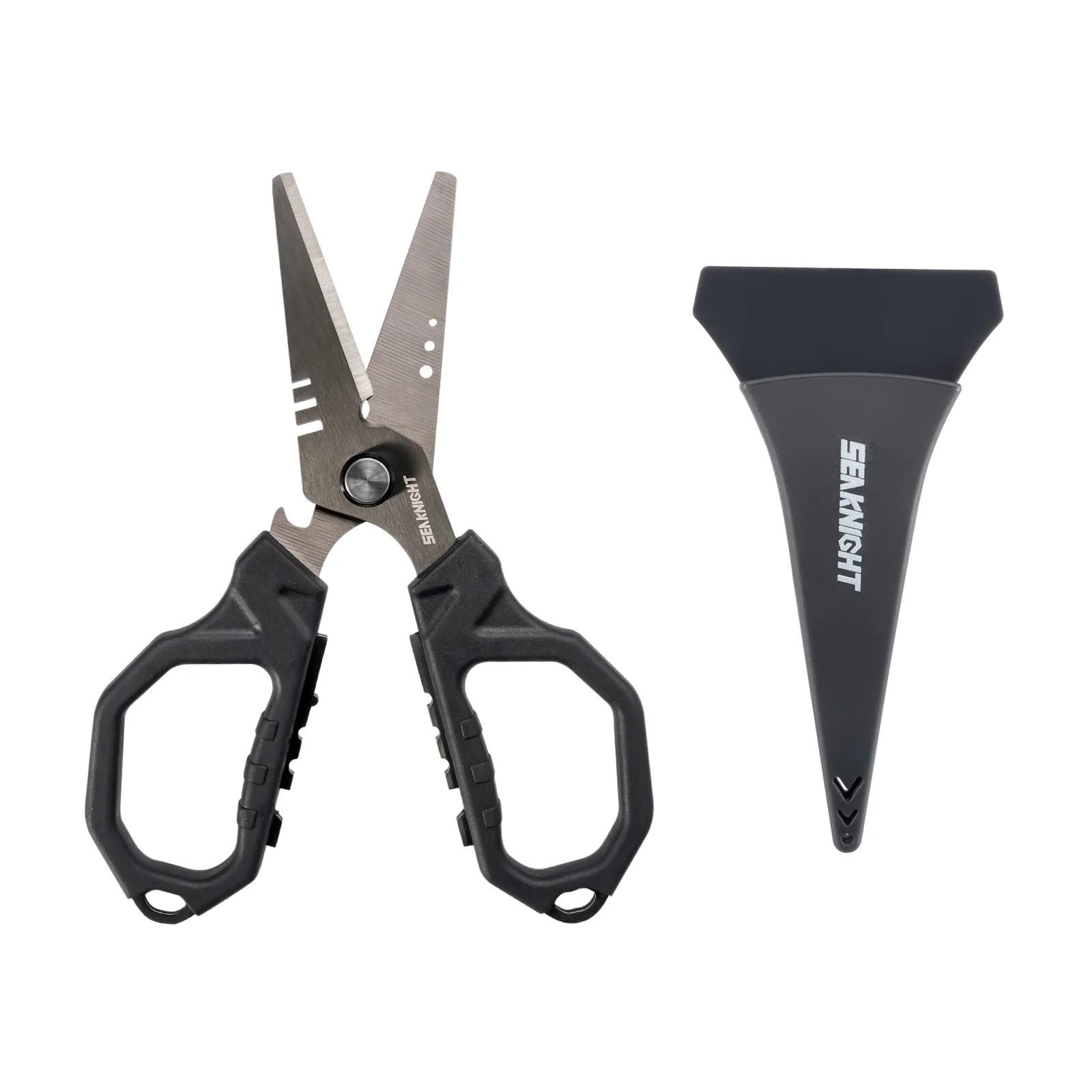 Tijeras de pesca multiusos SeaKnight – Acero 4CR14 para línea PE