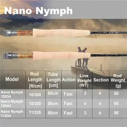 MAXIMUMCATCH Caña Ninfa Euro 10-11 2-4WT IM12 carbono acción rápida