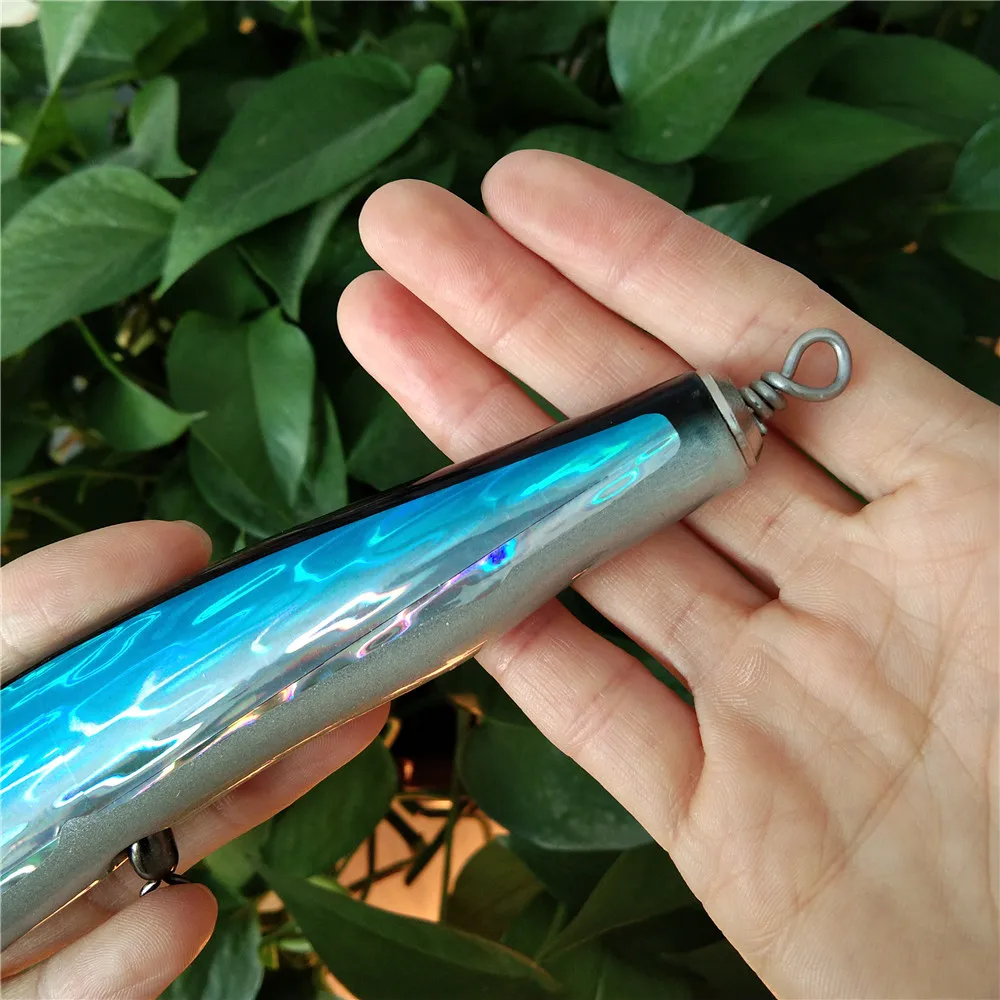 Swolfy, 1 unidad, 17cm, 49g, cebo de madera, señuelo de pesca de barco de aguas profundas, cebo Artificial, señuelo de pesca, cebos de lápiz de madera - imagen 3