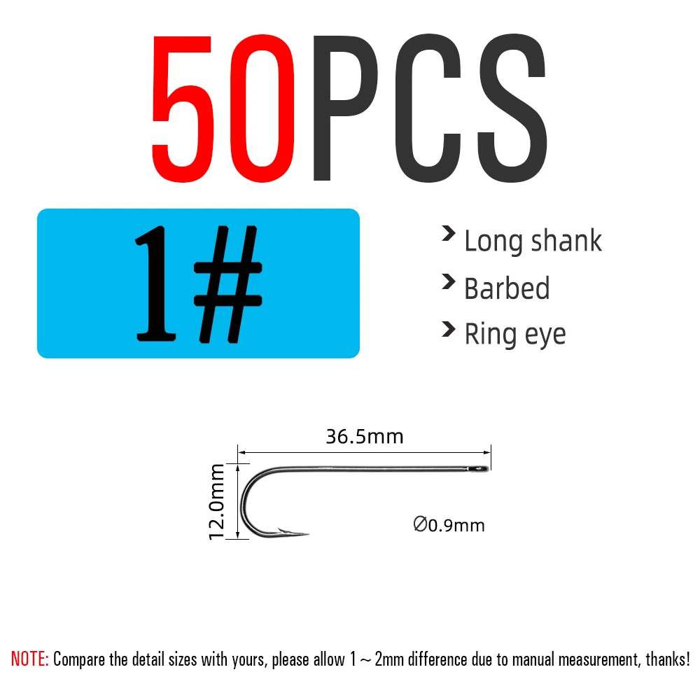 50pcs  Size 1