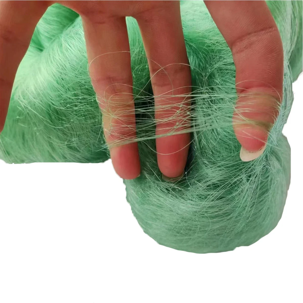 POUI COME DREAM-red de pesca de monofilamento de nailon, malla verde de alta resistencia, 0,19mm, productos semiacabados, 50mm-70mm - imagen 5