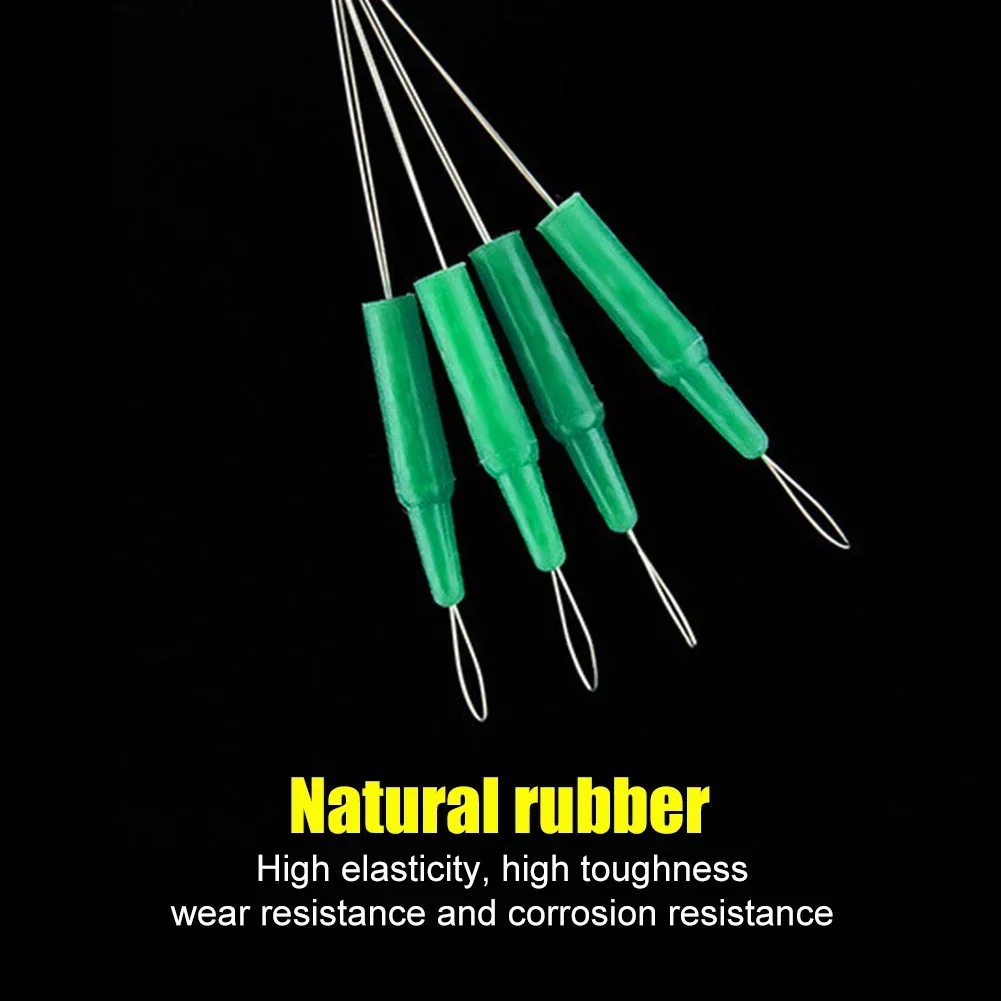 Tapón Bobber de pesca de 10/20/30 piezas, 4 en 1, cuentas de goma verde, flotador espacial, accesorios - imagen 2