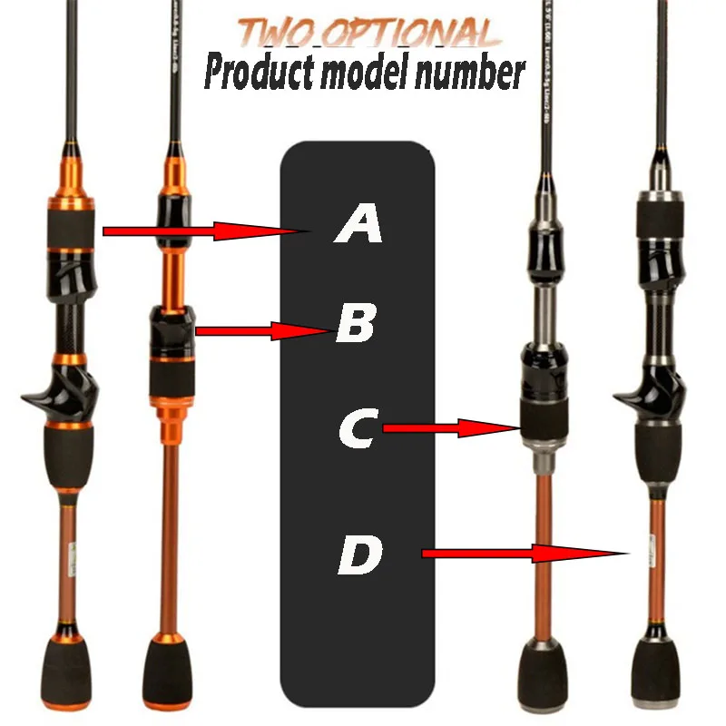 Caña de pescar giratoria de carbono sólido UL Tuned Stream, peso del señuelo 0,8-5g, caña de lanzamiento de cebo rápido 1,65/1,8 m - imagen 2