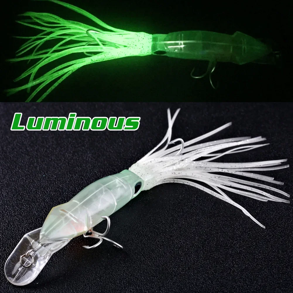 Señuelo de Pesca Sougayilang, cebo Artificial de plástico duro, pulpo, cebo falso, Señuelos de Pesca, aparejos de Pesca - imagen 5