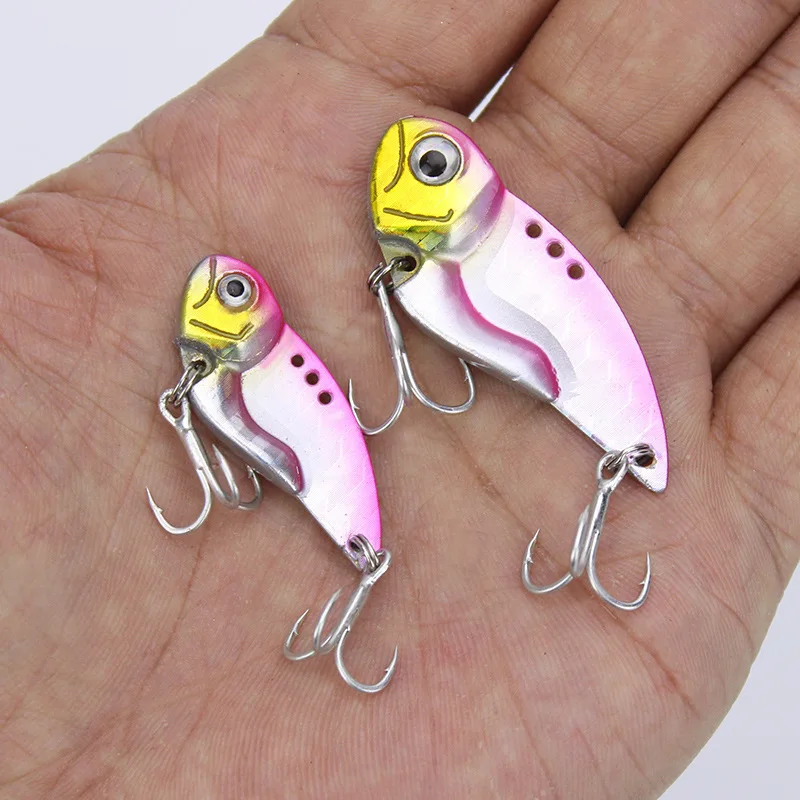 Señuelo de pesca Artificial VIB, cebo de Metal, 7,5g, 12g, cucharas largas fundidas, gancho de ranura de sangre, cebo duro, 1 pieza, venta - imagen 5