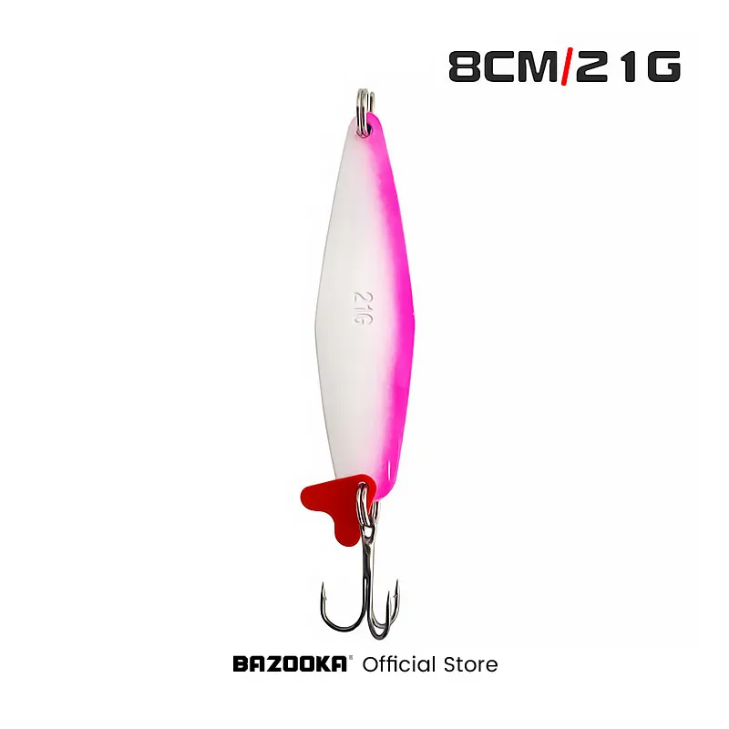 Cebo de 8 cm/21 g con diseño de tri-gancho para una pesca efectiva