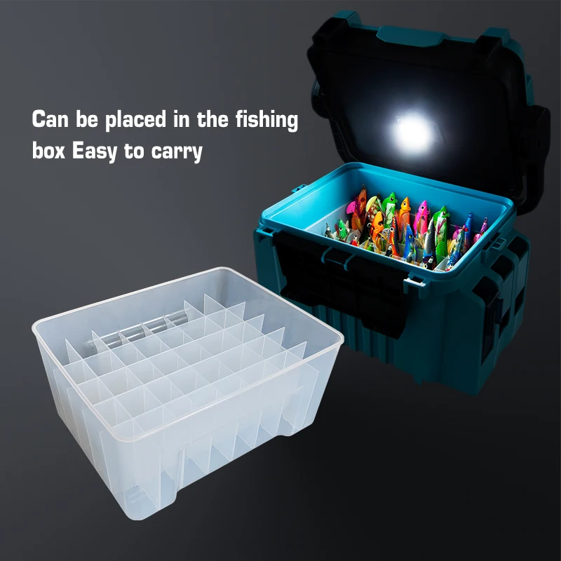 ILURE Caja organizadora pesca gran capacidad - Camarón, calamar - imagen 2