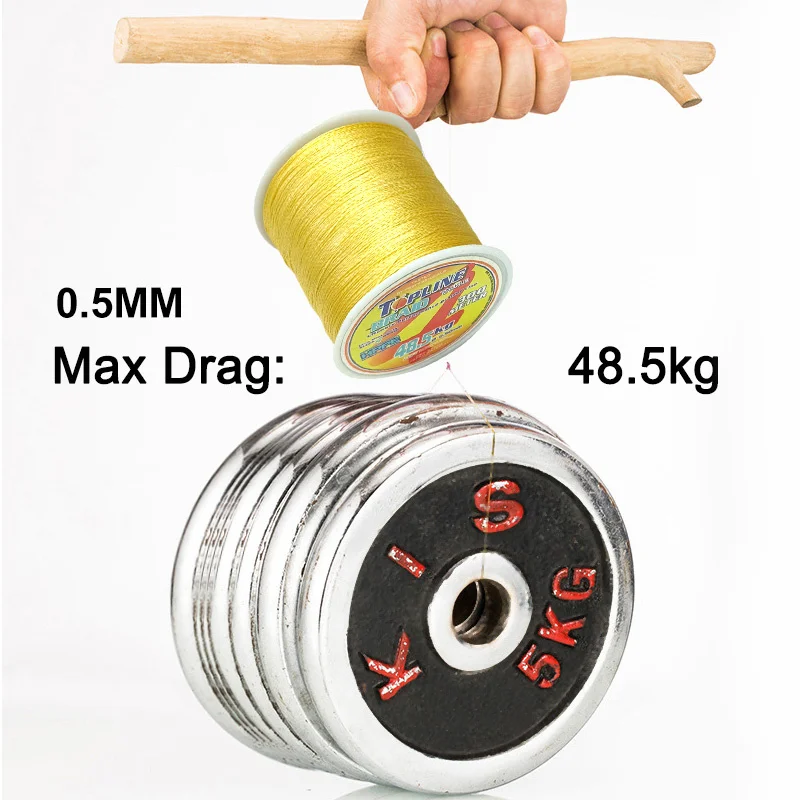 Línea de pesca trenzada X4, 100M, 300M, 8,6-106.92LB, hilo de 0,1-0,5mm, cuerda de pesca supersalada para línea de señuelo de mar - imagen 5