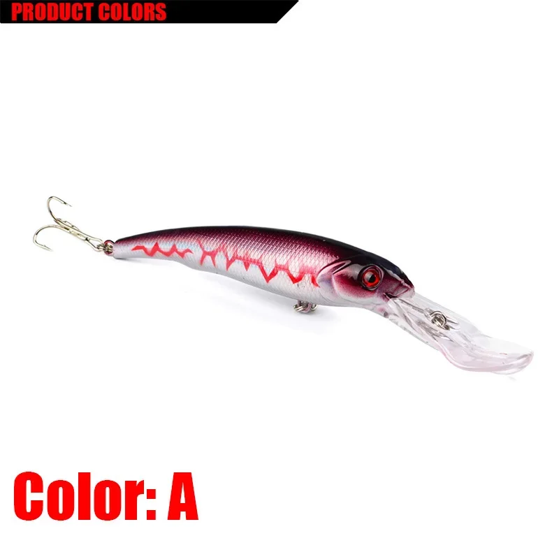 Señuelo de pesca de pececillo grande, aparejos de cebo Wobblers que se hunden, 16cm, 28g, cebo duro Artificial láser, carpa, lubina, Isca Crankbait, 1 ud. - imagen 5