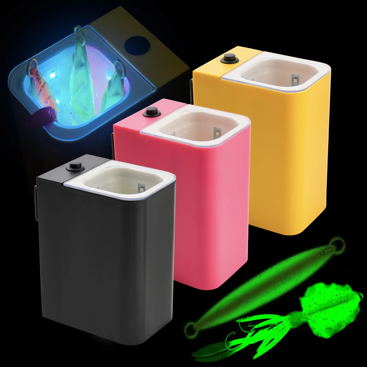 Encendedor UV para pesca Jig señuelo encendedor de pesca herramienta de pesca de agua de mar para llenar la luz pesca encendedor UV