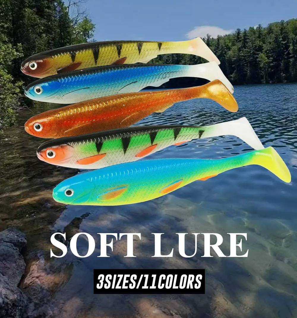 Señor suave diversos colores para una experiencia de pesca excepcional
