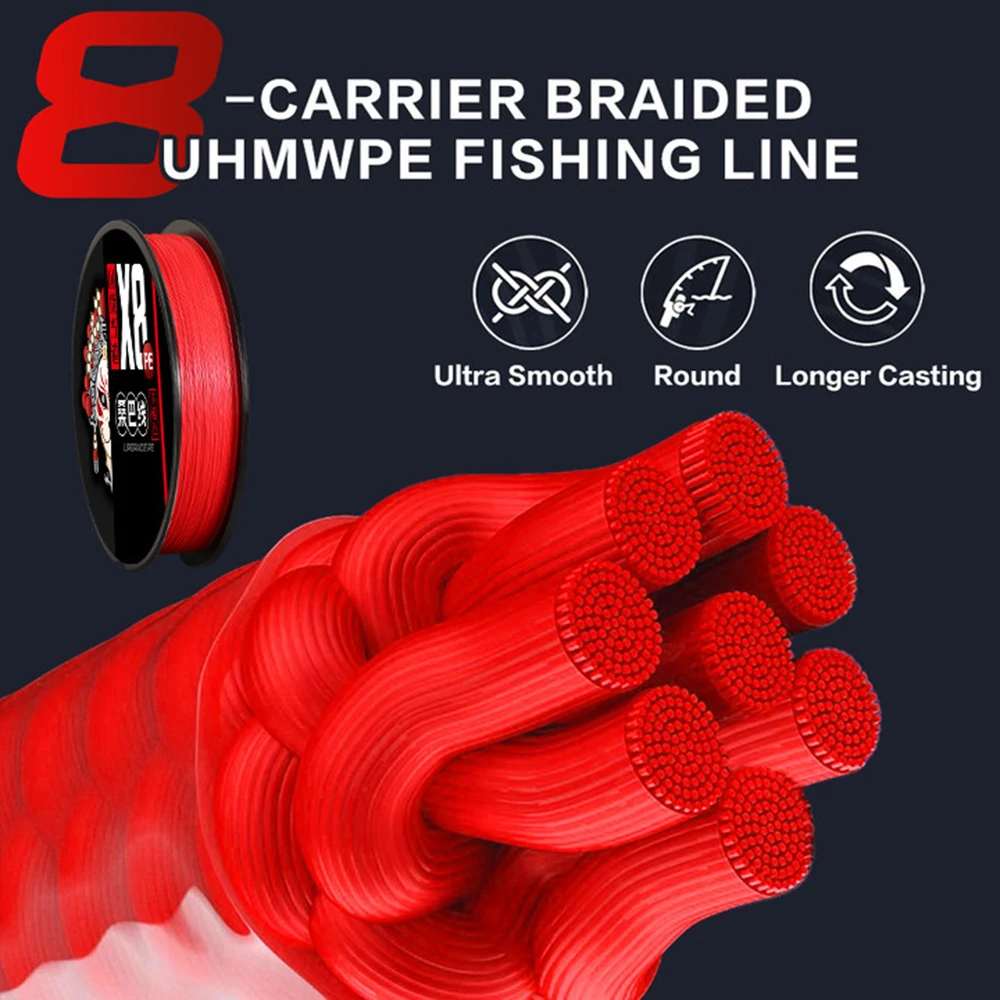 Thornsline nunca se decolora, hilo de pescar trenzado de 8X hebras, multifilamento japonés PE, revestimiento Ultra suave, agua salada, todo para pesca de peces - imagen 3