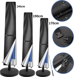 Funda para sombrilla impermeable 210D con cremallera para exterior