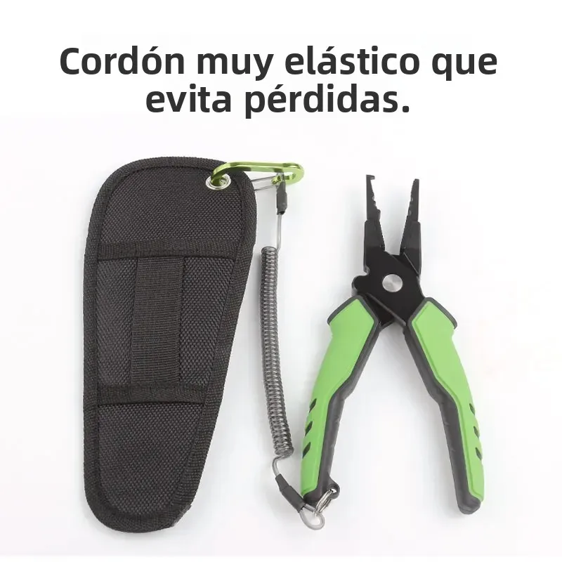 Alicates de pesca de aleación de aluminio para niños, juego de agarre, cortadores de anillos divididos, gancho de línea, aparejos de pesca de alta calidad - imagen 2