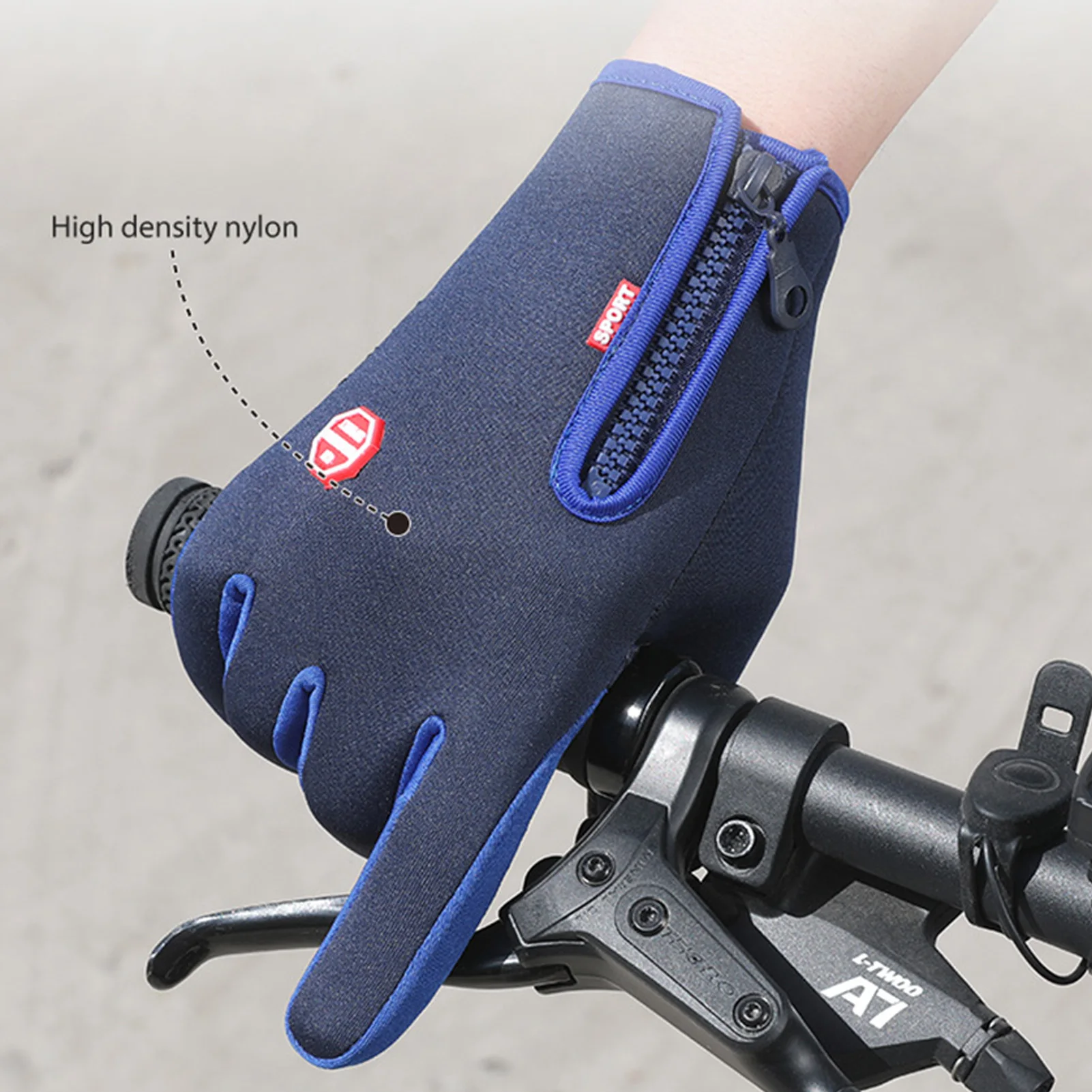 Guantes cortaviento con pantalla táctil, manoplas térmicas gruesas