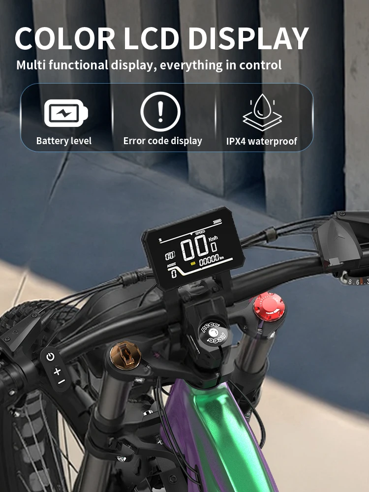 DUOTTS E26 Bicicleta Eléctrica – Neumáticos Gruesos Frenos Hidráulicos - imagen 3