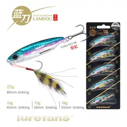 Señuelos de jigging metal hundido para pesca agua dulce