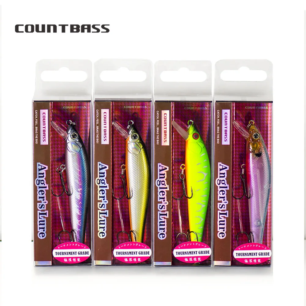 COUNTBASS Minnow flotante 90 mm 3-1/2" 11,4 g 3/8 oz. Buceo 0,8-1m, Señuelos de pesca Hardbaits Wobbler La Peche Au Leurre - imagen 5