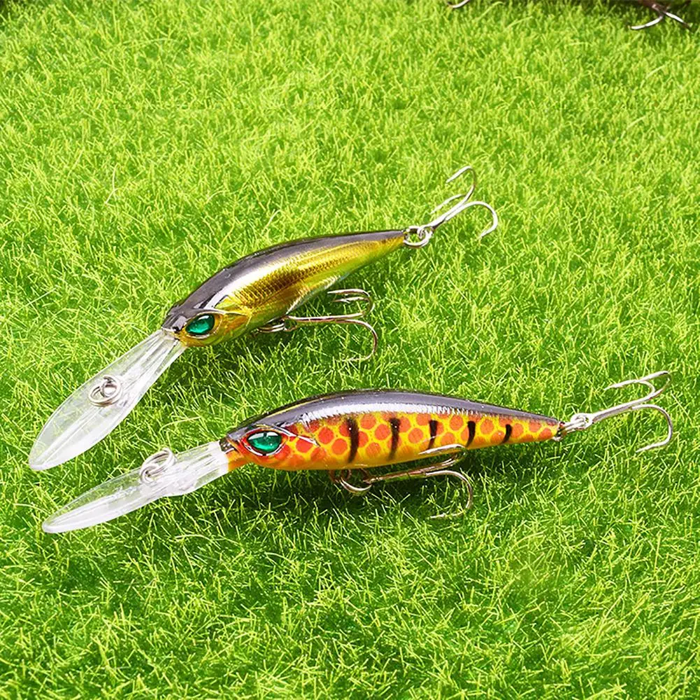 Señuelos de Pesca con anzuelos triples, cebo duro Artificial, para pesca de Wobblers lubina, trucha, carpa, 9,4 cm/6,2g - imagen 2