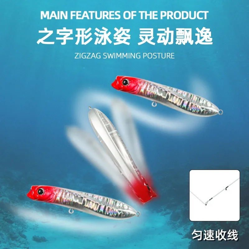 Popper WALK'N ROLL Señuelo Topwater Lápiz – Cebo pesca superficie - imagen 2