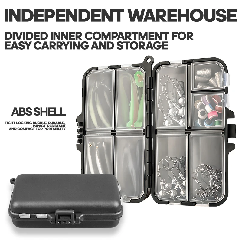 TAIYU 56 unids/set Kit de Señuelos de Pesca para agua dulce/agua salada señuelos blandos Pro caja de aparejos aparejos de pesca con accesorios de pesca - imagen 4