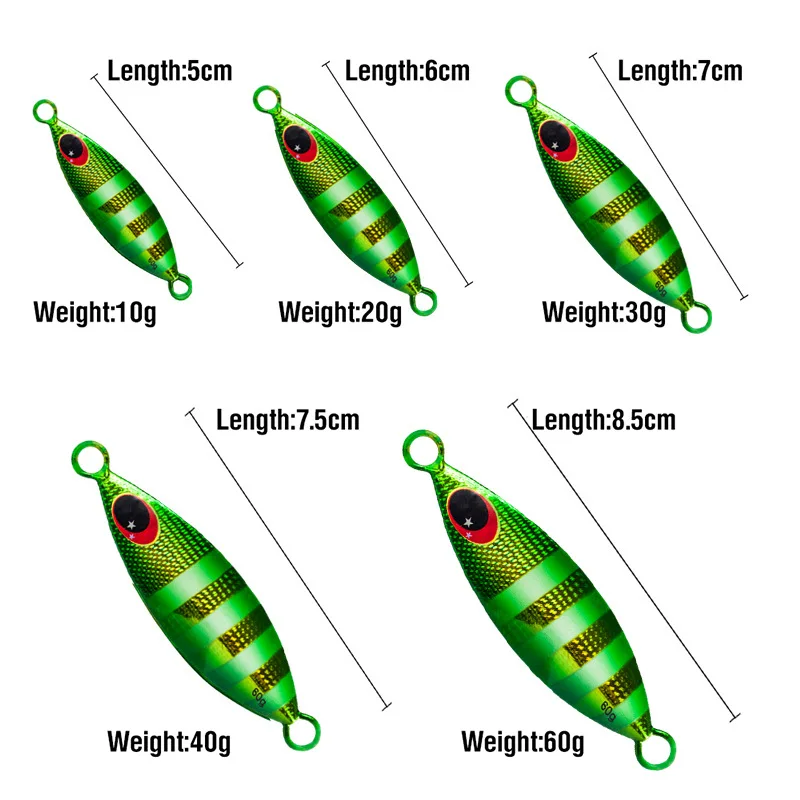 Jig metálico holográfico para lubina – Señuelo de agua salada - imagen 3