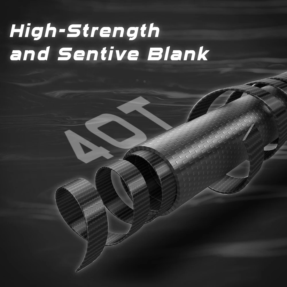 Mifine MICROBITE AJING caña de pescar giratoria punta Tubular L 2-10g 2,3 M para agua salada trucha de agua dulce perca pesca de lubina rápida 40T - imagen 4