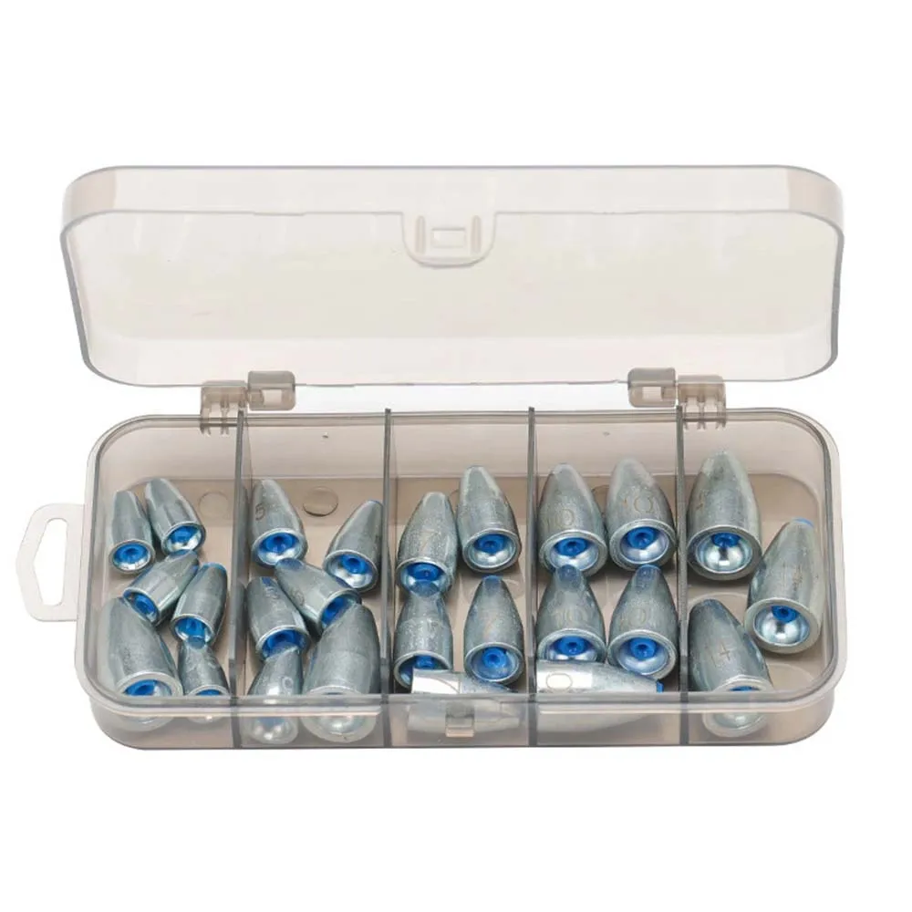 JSFUN 25 uds. Plomo de pesca antideslizante 3,5g/5g/7g/10g/14g, accesorios de pesca para lubina, trucha y más - imagen 4