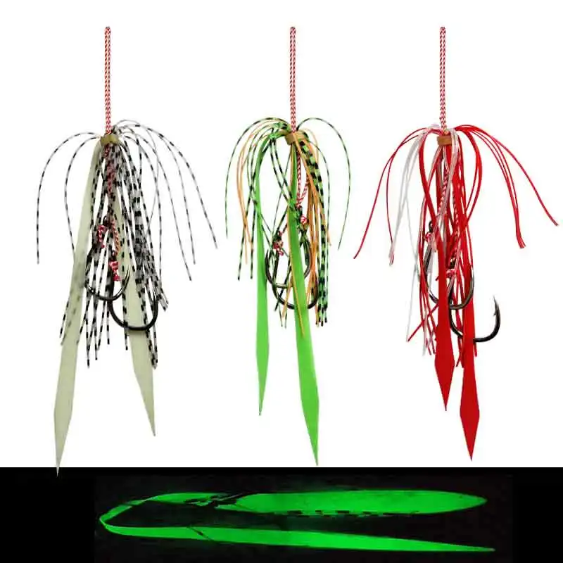 Pack completo de anzuelos de pesca que brillan atsuim